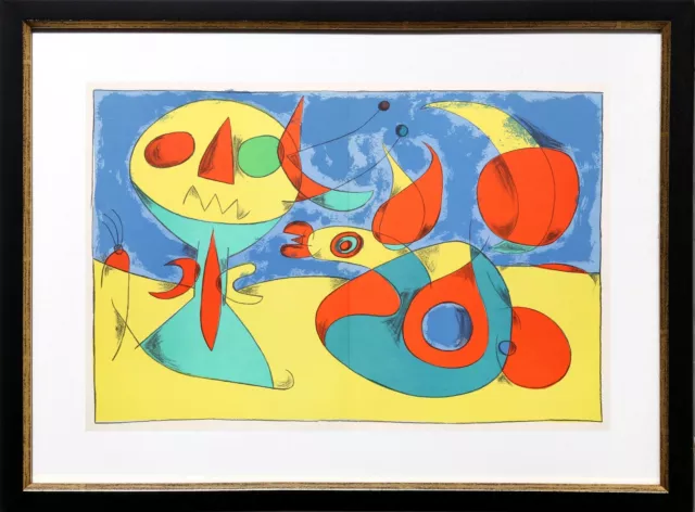 Joan Miro, Zephyr Bird from Derriere Le Miroir, Miro-Artigas, Lithograph