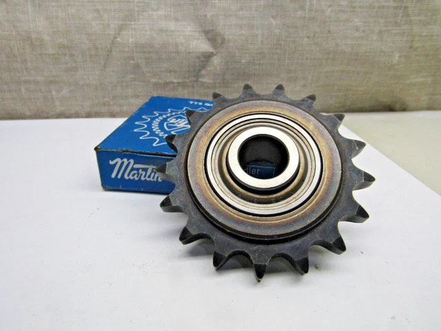Martin Idler Sprocket 40BB17H #40, 17 Hardened Teeth 5/8" Bearing Bore