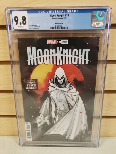 Moon Knight #18 2023 MARVEL Comics Peach Momoko Variant Cover CGC 9.8