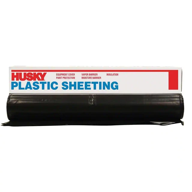 12 Ft. X 100 Ft. Black 4 Mil Plastic Sheeting