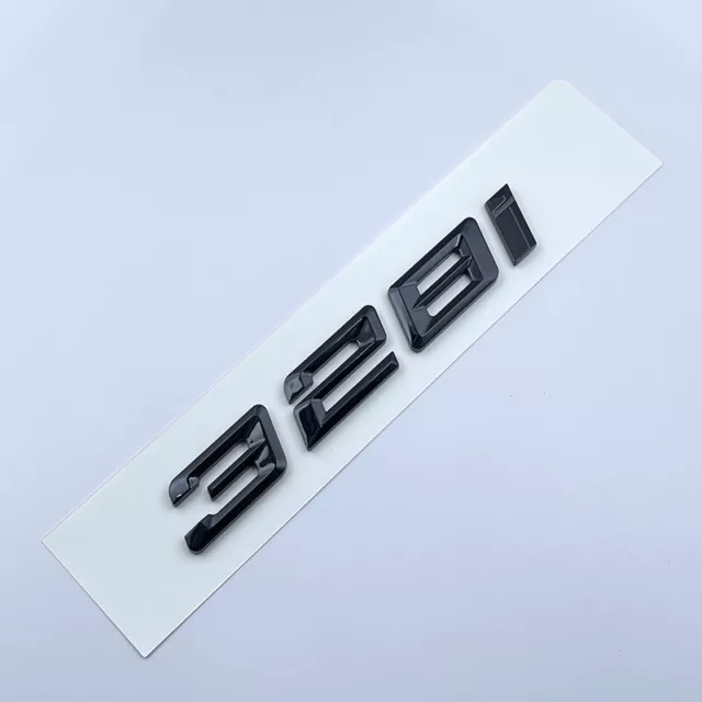 Black 328 i Number Trunk Letters Emblem Badge Sticker Fits BMW 3 Series 328i 2