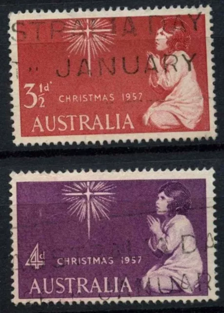 Australia 1957 SG#298-9 Christmas Used Set #D37830