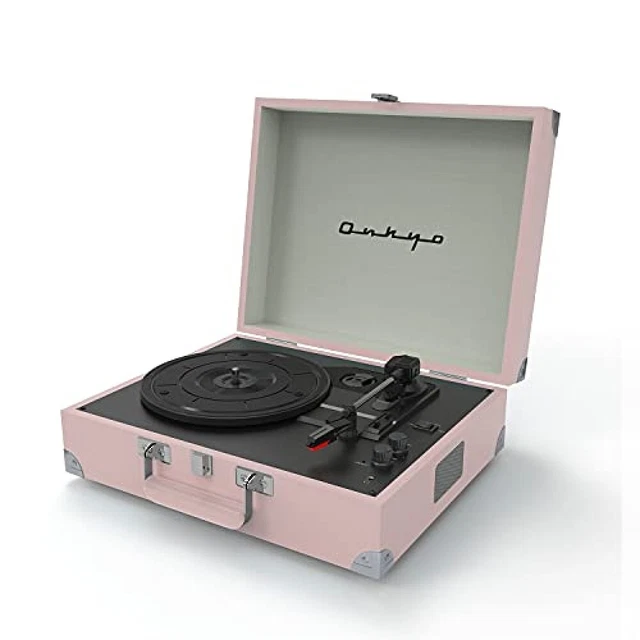 ONKYO RECORD PLAYER Pink OCP01(P) Bluetooth Retro Turntable Portable