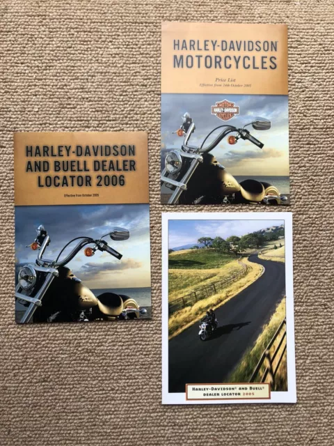 Harley-Davidson Buell 2005 2006 UK Dealer Locator Vintage Motorcycle Price List