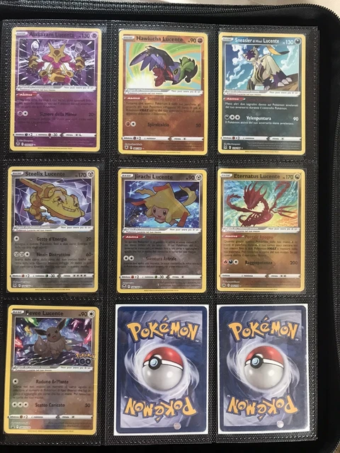 SET COMPLETO 16 CARTE POKEMON LUCENTI SHINY CON 2 CHARIZARD - ITALIANE ...