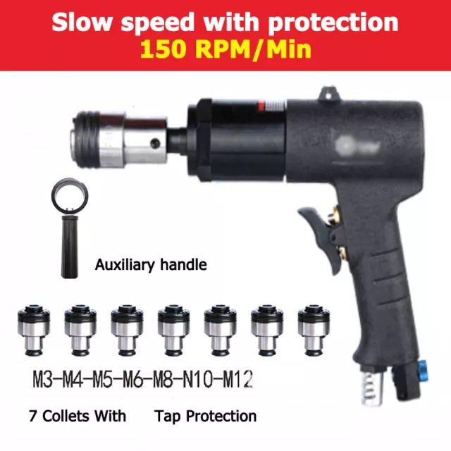 M3-12 Chucks Pneumatic Tapping Air Drilling Gun Type Drill 150rpm/min Machine