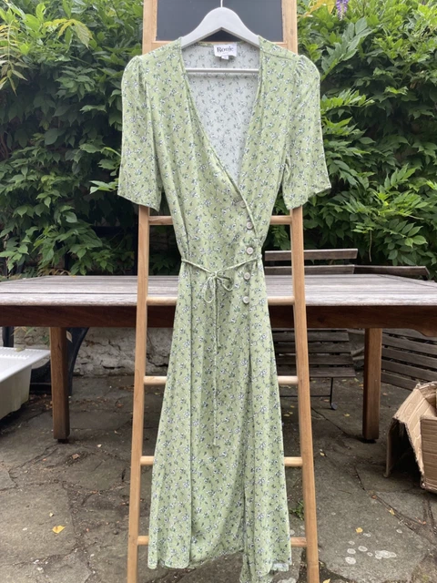 ROUJE GABIN DRESS Green Hearts Print Size 40 Orig. $190 NWT $114.00 -  PicClick