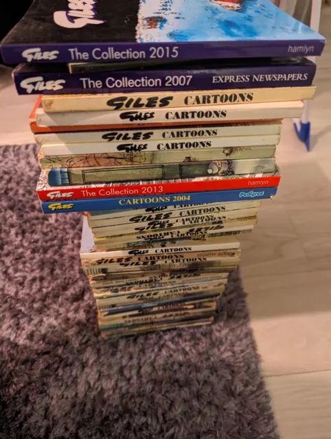 Large Collection Giles Cartoon books annuals Comics