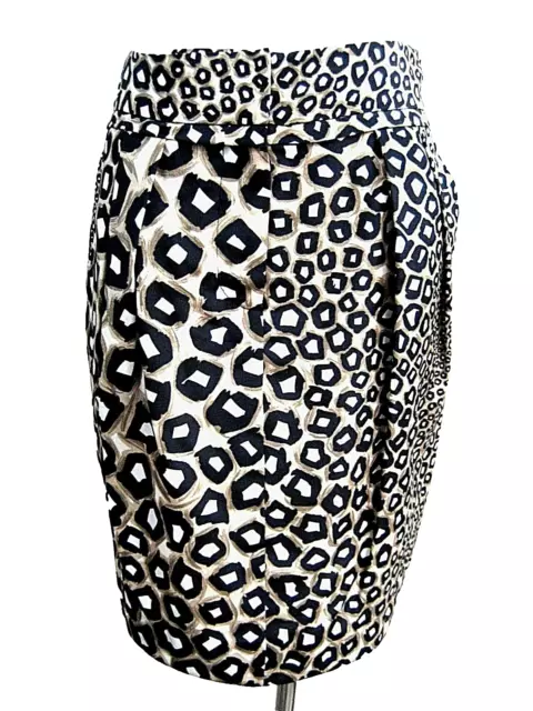 NWT Paul Smith.Black Label silk leopard Pencil Skirt, size IT 40, UK 8, US 2-4