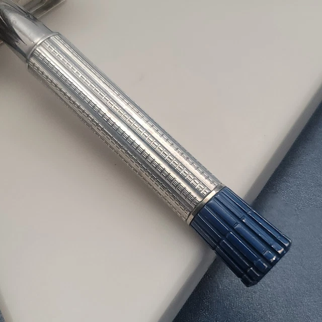 Gillette Blue Tip DE TTO Super Speed Safety Razor - Vintage E-1 1959 Excellent