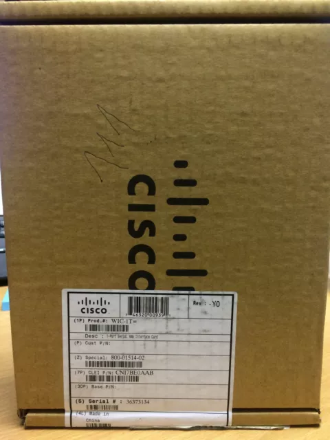 CISCO WIC-1T BRAND NEW - SEALED BOX 1-Port Serial WAN Interface Card