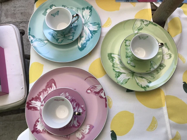 Lot De 6 Assiettes à Dessert Geneviève Lethu - Porcelaine - Série Chandernagor