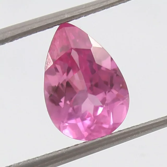 AAA Natural Flawless Ceylon Pink Sapphire Loose Pear Gemstone Cut 3.15 Ct