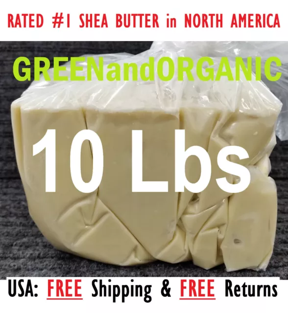 10 Lbs African Shea Butter 100% Pure Raw Organic Unrefined Bulk Wholesale 4.53kg