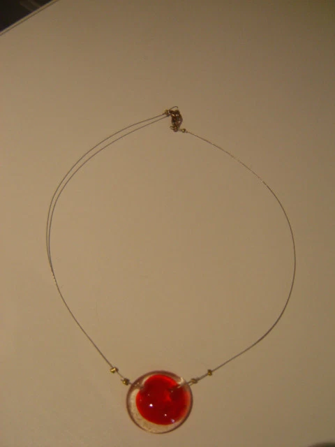 Collier Plastron Argent Style Cotte De Maille - Longueur 45 Cm, Occasion Bon état