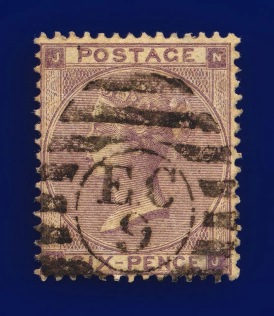 1862 SG84 6d Lilac J71(2) NJ London Good Used Cat £140 cpav