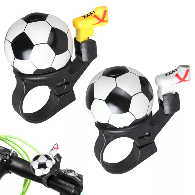 2pcs Cute Bike Bell Crisp Clear Sound Football Design Handlebar Mounted Gift