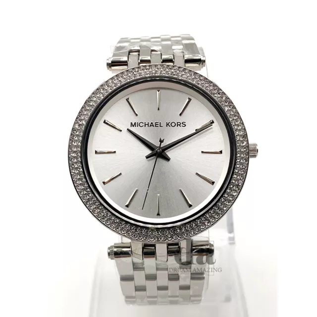 New Michael Kors MK3190 Darci Silver Stainless Steel Bracelet Women's Watch