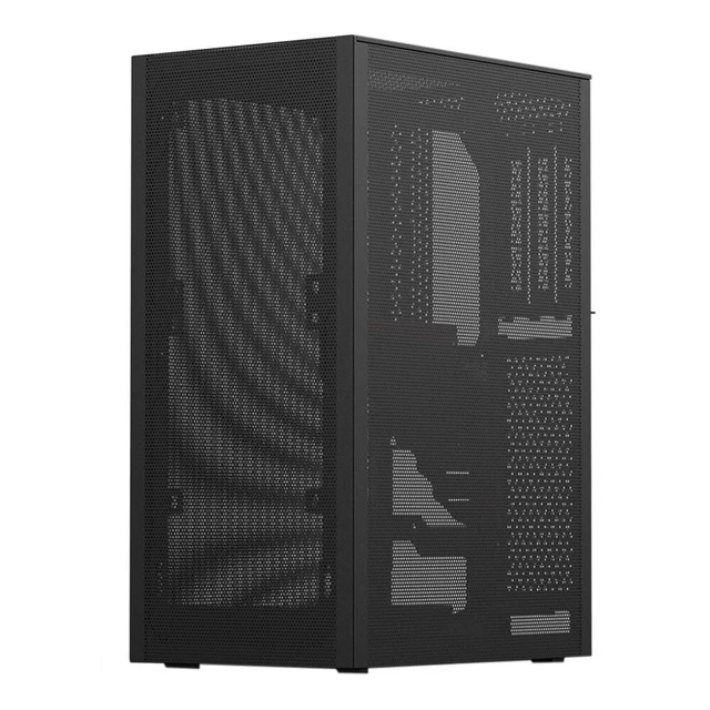 BLACK SSUPD MESHLICIOUS Mini ITX Case - PCI-E 4.0 Riser Cable, Full ...