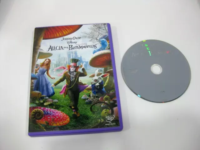 Alice En El Pays De Las Merveilles DVD Johnny Depp