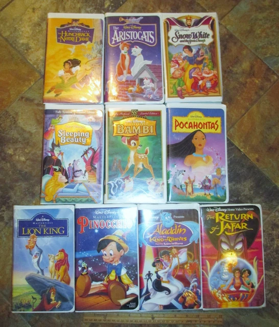 RARE WALT DISNEY Masterpiece Collection VHS Lot Of 10 Rare VHS Bambi ...