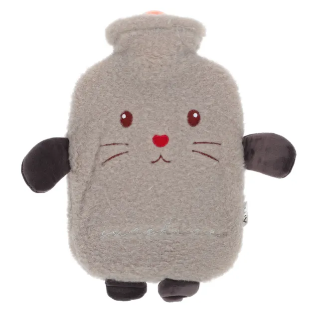 Hot Water Bottle Hot Water Bag Knit Cover Rubber Hot Water Pouch Child