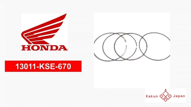 HONDA OEM 13011-KSE-670 Kit fasce elastiche per pistone con foro originale...