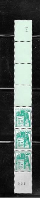 2256 - Bund - Rm MiNr. 915 alte Fluor RE 5 + 4 Lf  helltürkis postfrisch