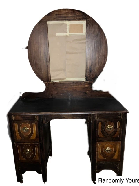 Antique Vanity Table With Casters