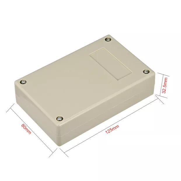 Boîtier de jonction en plastique électronique 125x80x32,5mm/ 4,92x3,15x1,28" 3