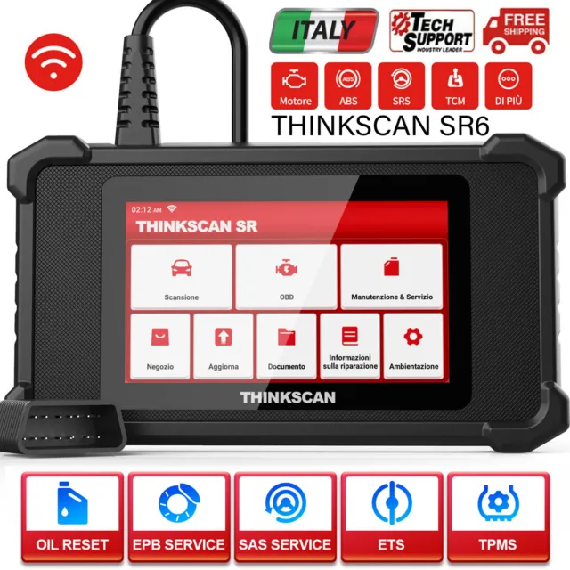 Thinkscan SR6 OBD2 Scanner ABS BCM ECM SRS TCM TPMS strumento diagnostico EOBD