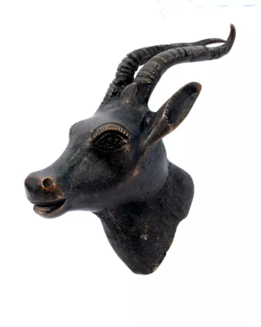 Indian Vintage Decorative Beautiful Hand Crafted Brass Deer Figure.G7-692