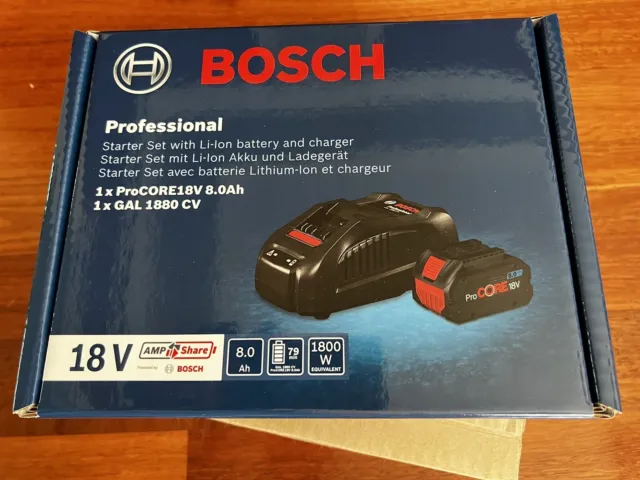 Batterie Bosch ProCore 18V, 8,0Ah 1600A016GK, compatible AMPShare