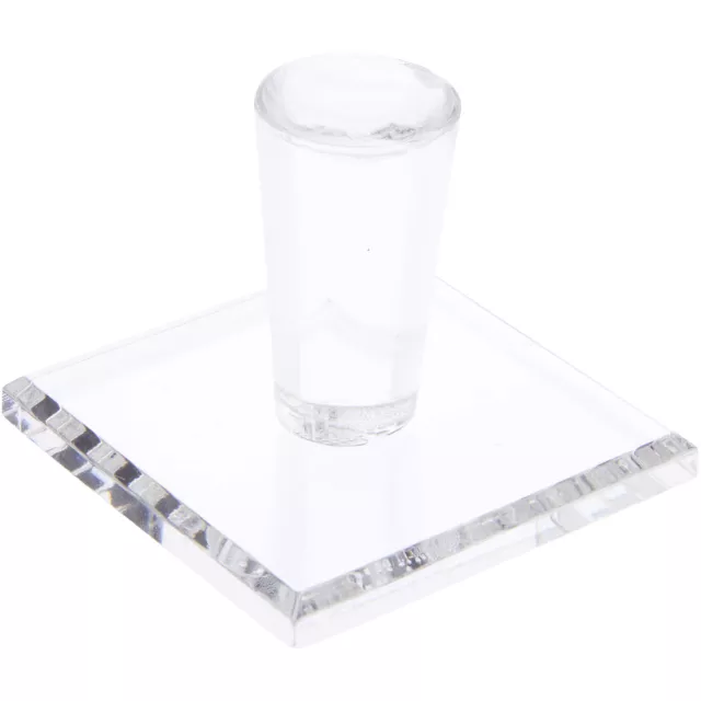 Plymor Clear Acrylic Display Sphere Holder Riser, 1.5" H x 1.5" W x 1.5" D