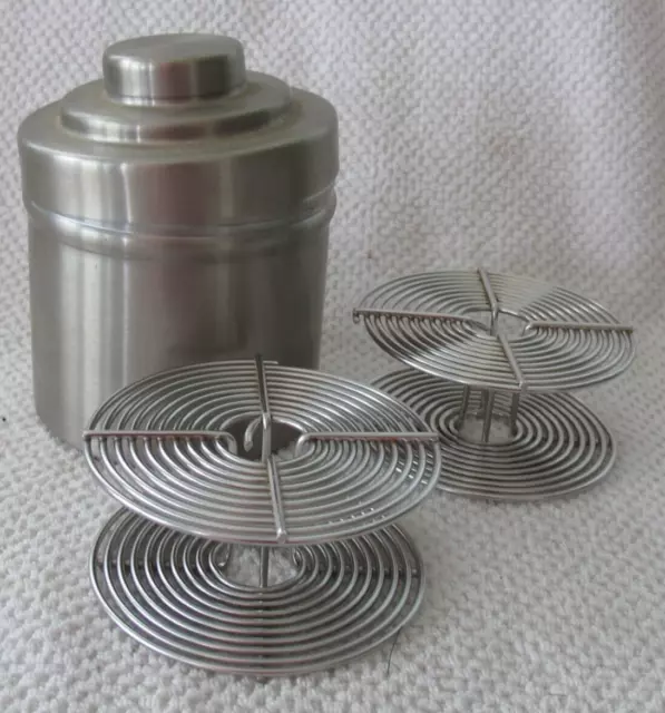 Nikor Stainless Steel Film Developing Tank w/ Two 35mm Reels