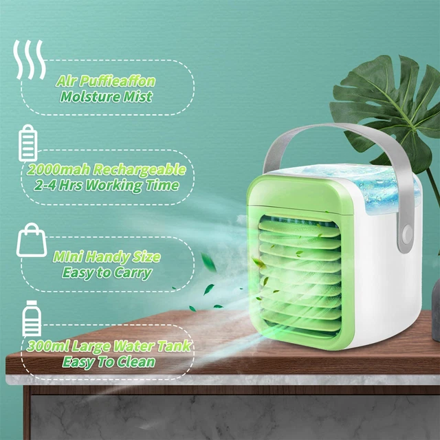 Portable Air Conditioner Fan, Rechargeable Evaporative Air Conditioner Fan