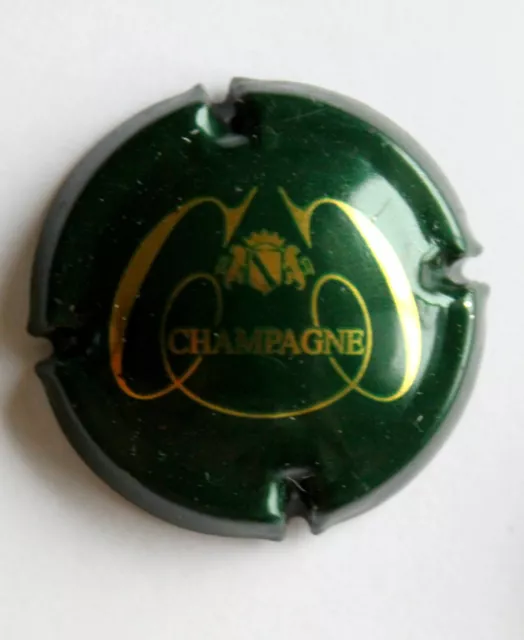 Ancienne Plaque De Muselet, Capsule De Champagne - Chassenay D'arce N°7 Verte Or