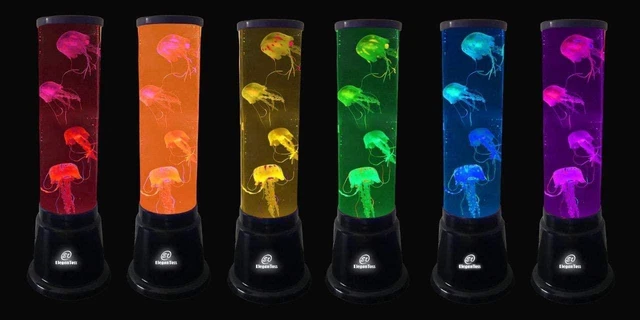 Elegantoss LED Round Fantasy Jellyfish/Fish Lamp 7 Color Light Remote,14 inch 3