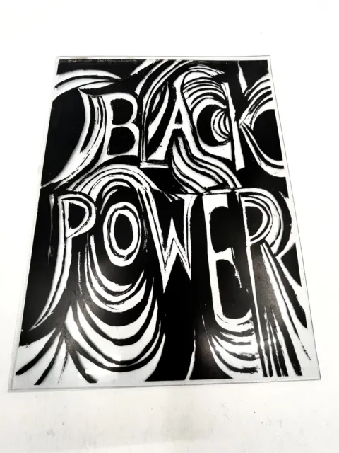RARE 1969 Black Power-Civil Rights-Historical -Early BLM-Vtg SIGNED Poster /Sign