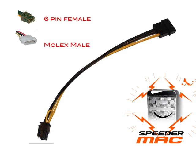 Alimentation PC Msi Câble Adaptateur SATA 15pin Vers PCI-E 6pin - 15 Cm