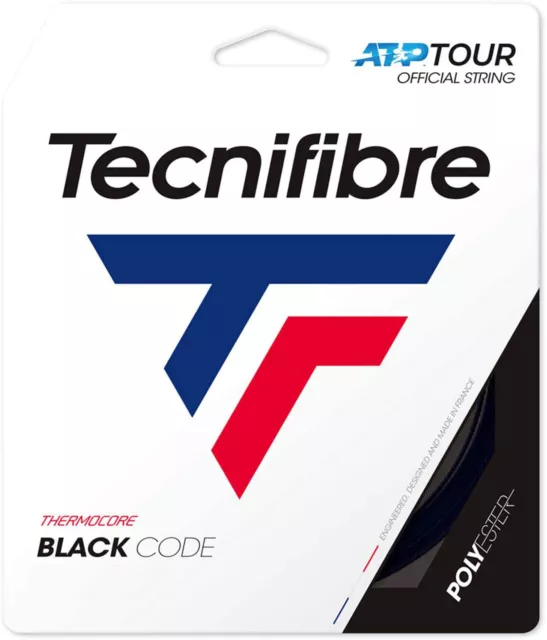 Tecnifibre Black Code Tennis String - 12m Set - Black - BlackCode