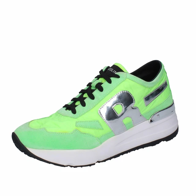 Chaussures Hommes RUCOLINE 42 Ue Baskets Vert Tissu en Daim BF298-42