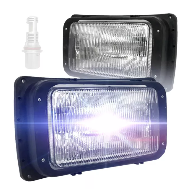 Headlights with LED Bulbs - LH& RH (Fit: Mack RD, CH SFA Trucks)