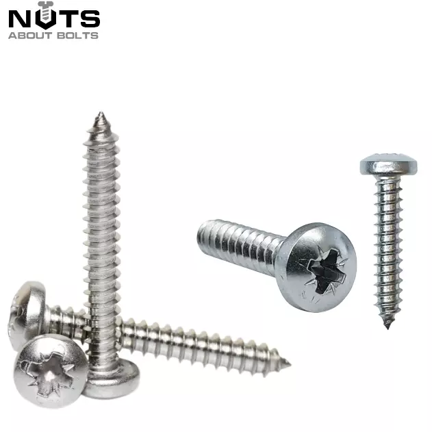 POZI PAN HEAD A2 STAINLESS STEEL SELF TAPPING SCREWS TAPPERS No. 2 4 6 8 10 12