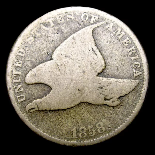 1858 Flying Eagle Cent Penny ---- Nice Coin ---- #UU068