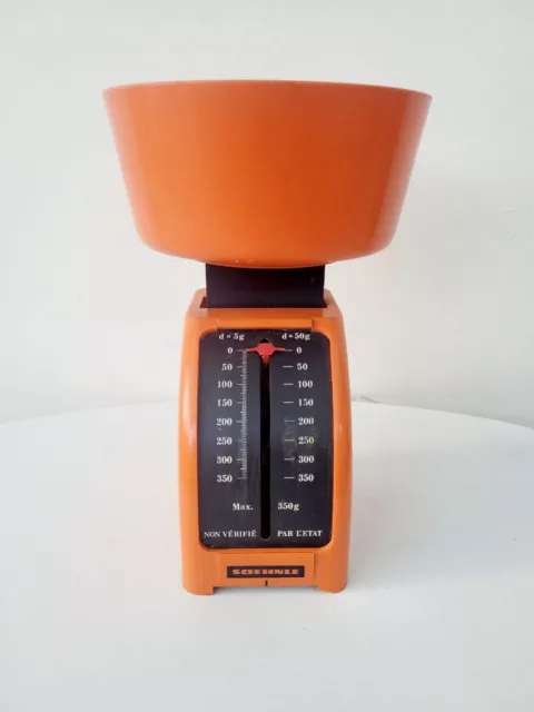 Balance de cuisine Soehnle mécanique vintage 70's plastique orange