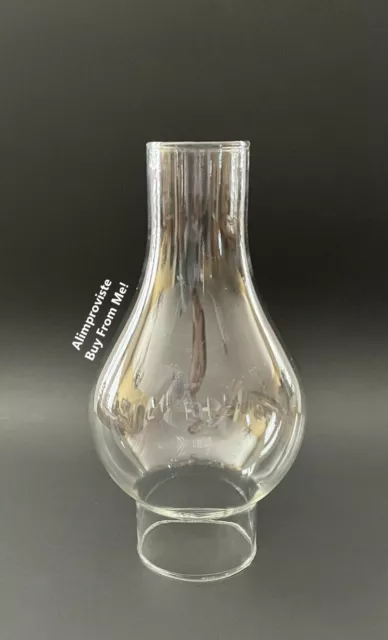 9 x 3" Fitr Glass Replacement HURRICANE Chimney LAMP GLOBE Shade CLEAR 5714 NEW