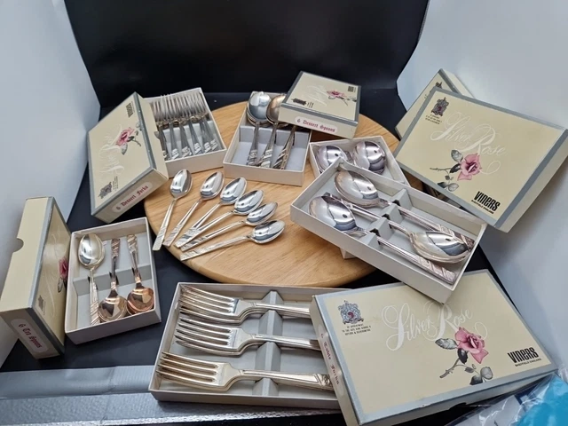 Fork Viners Silver Rose Cutlery Viners Mayfair 18/10 16pc Cutlery