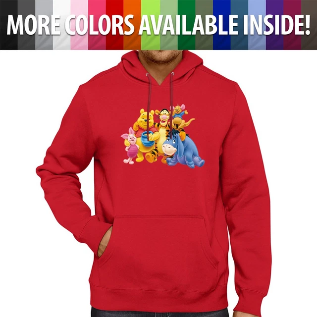 UNISEX PULLOVER HOODIE Sweater Hooded Gift Winnie Pooh Tigger Piglet Eeyore  EUR 37,68 - PicClick FR