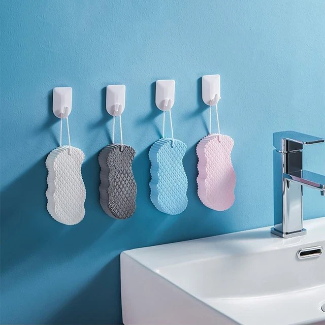 Strofinare bagno spugna da bagno corpo bagno peeling bagno spugna delicata con/appendere bagno